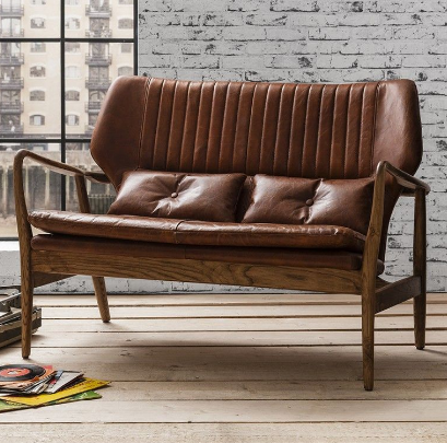 Vernon 2 Seat Sofa - Brown or Ebony